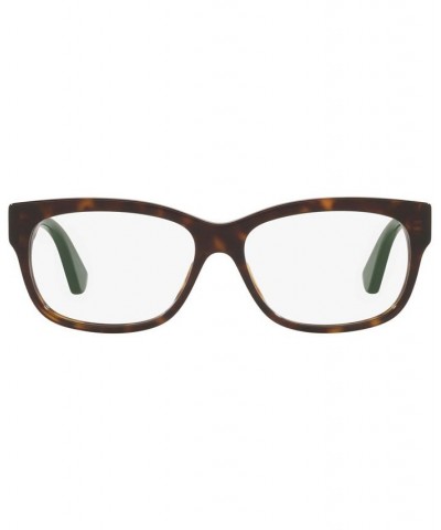 GG0278O Women's Rectangle Eyeglasses Brown $126.15 Womens