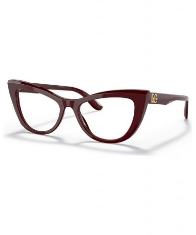 DG3354 Women's Cat Eye Eyeglasses Bordeaux $63.00 Womens