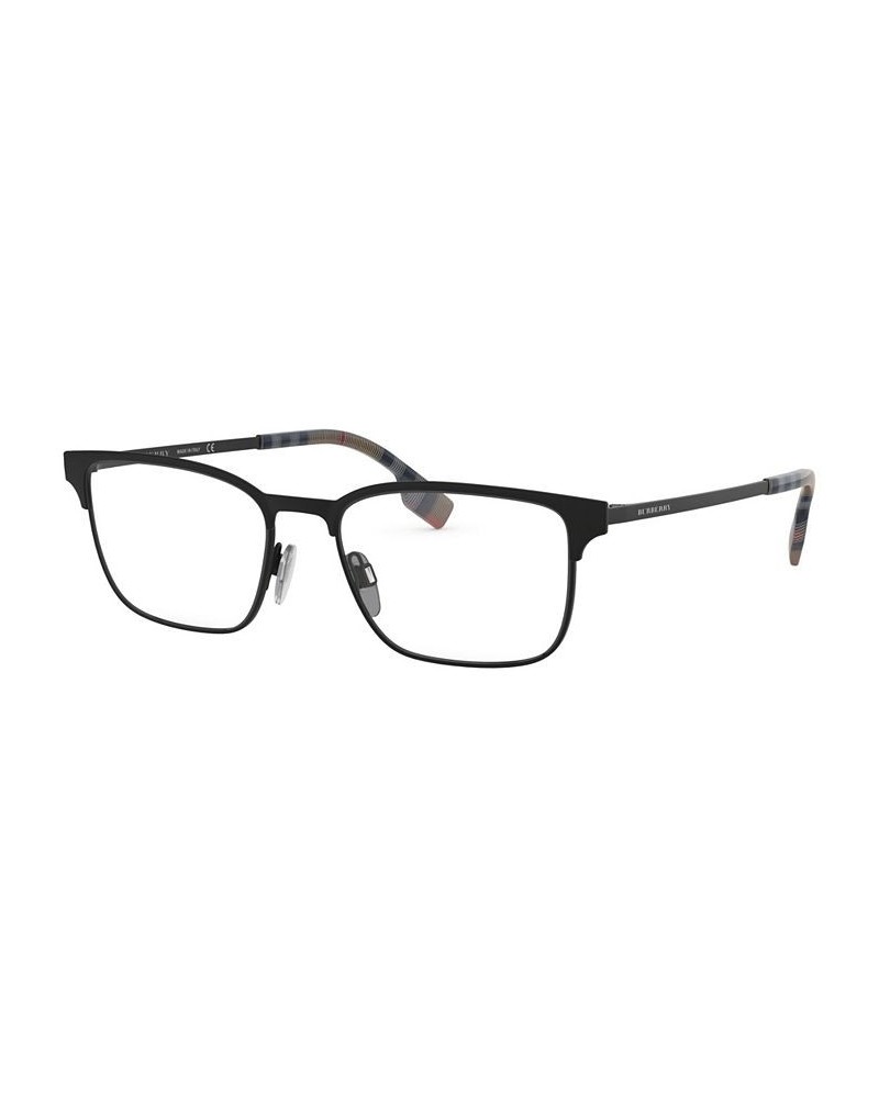 BE1332 Men's Rectangle Eyeglasses Rubber Bla $21.28 Mens