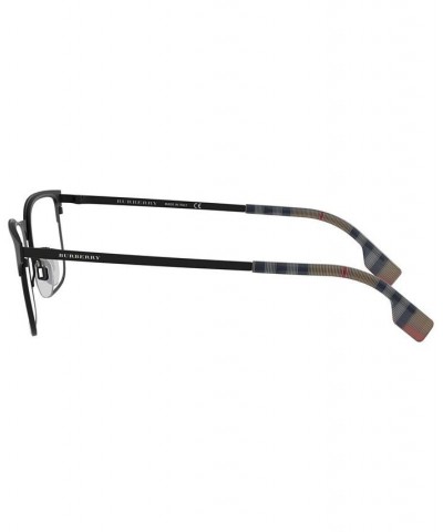 BE1332 Men's Rectangle Eyeglasses Rubber Bla $21.28 Mens