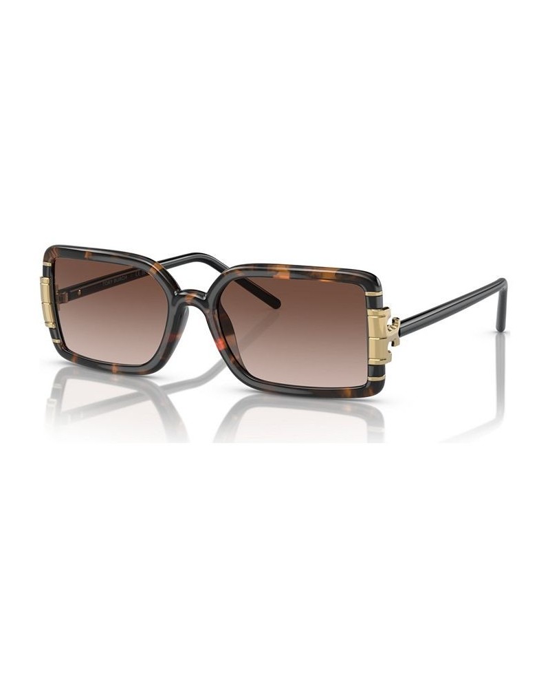 Women's Sunglasses TY9073U55-Y 55 Dark Tortoise/Black $42.18 Womens