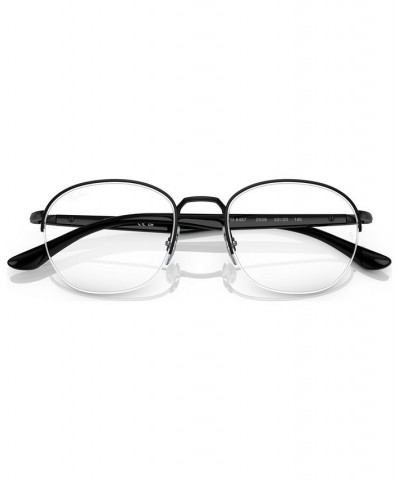 Unisex Square Eyeglasses RX648752-O Black $38.18 Unisex