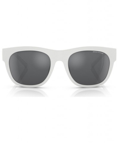 Men's Sunglasses AX4128SU55-Z 55 Matte White $26.39 Mens