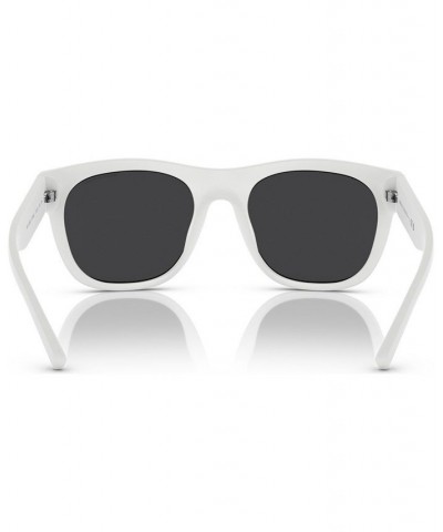 Men's Sunglasses AX4128SU55-Z 55 Matte White $26.39 Mens