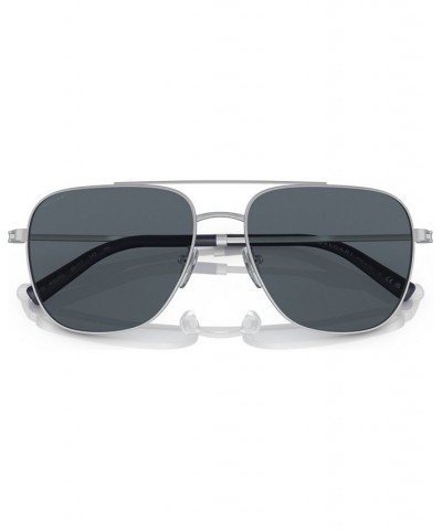 Men's Sunglasses BV505958-X Matte Silver Tone $63.72 Mens