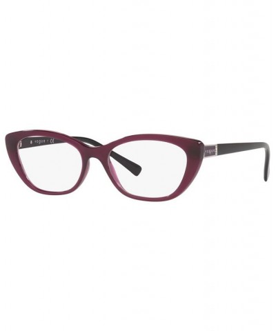 VO5425B Women's Oval Eyeglasses Transparent Light Brown $30.20 Womens