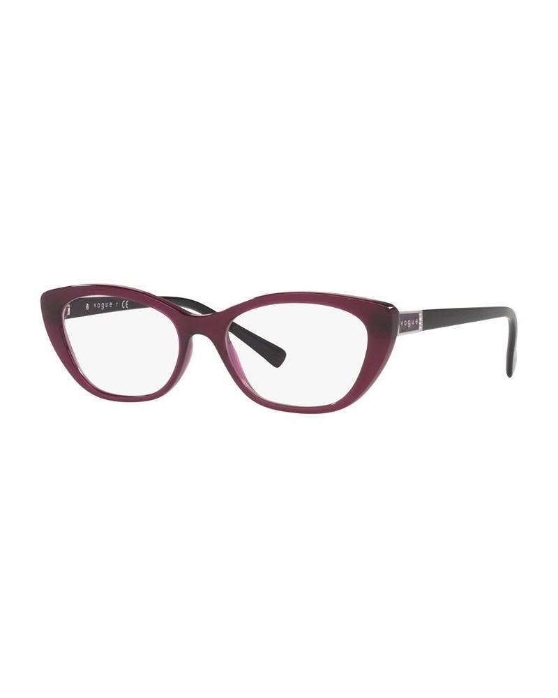 VO5425B Women's Oval Eyeglasses Transparent Light Brown $30.20 Womens