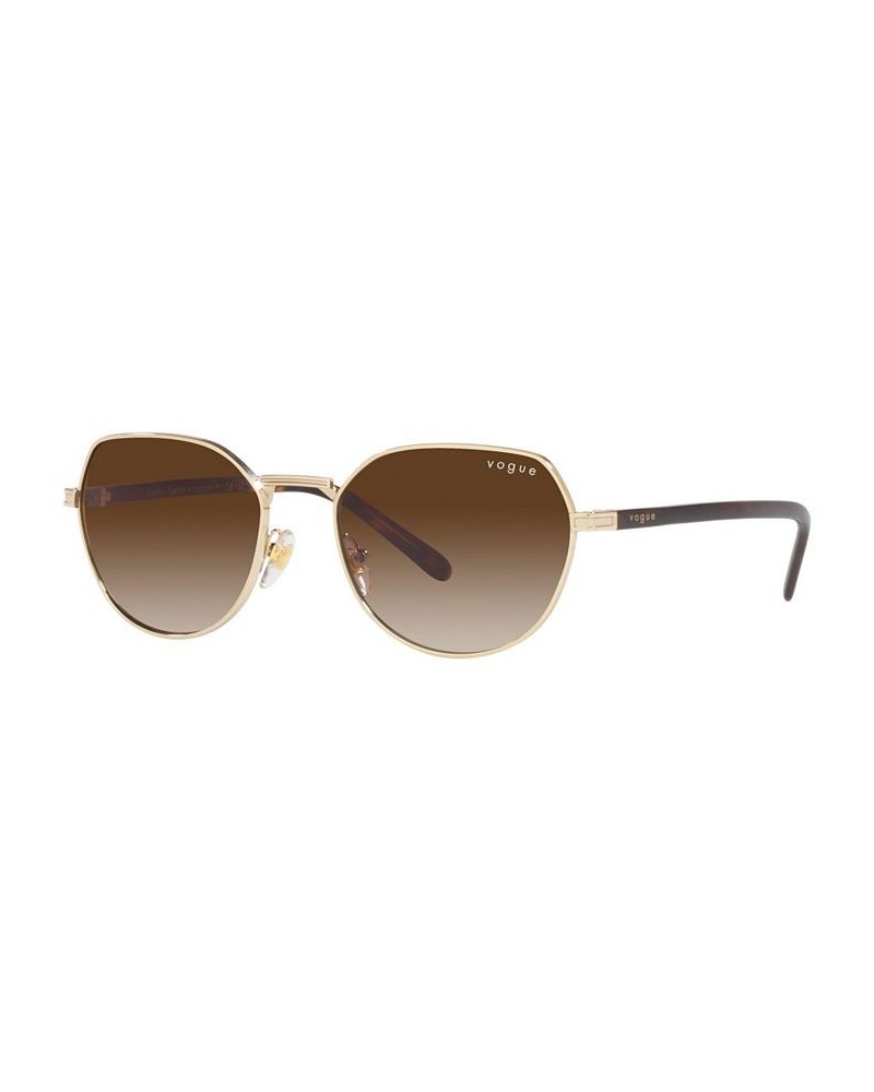 Hailey Bieber x Vogue Eyewear Women's Sunglasses VO4242S 53 Pale Gold-Tone $21.78 Womens