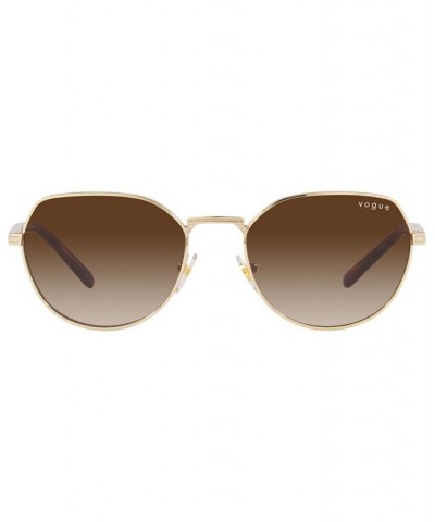 Hailey Bieber x Vogue Eyewear Women's Sunglasses VO4242S 53 Pale Gold-Tone $21.78 Womens