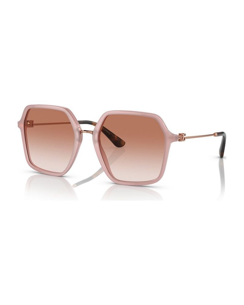 Women's Low Bridge Fit Sunglasses DG4422F56-Y Opal Rose $40.60 Womens