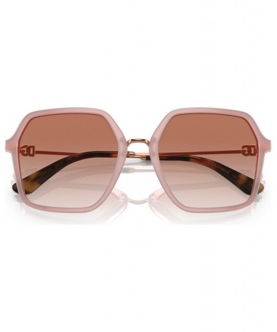 Women's Low Bridge Fit Sunglasses DG4422F56-Y Opal Rose $40.60 Womens