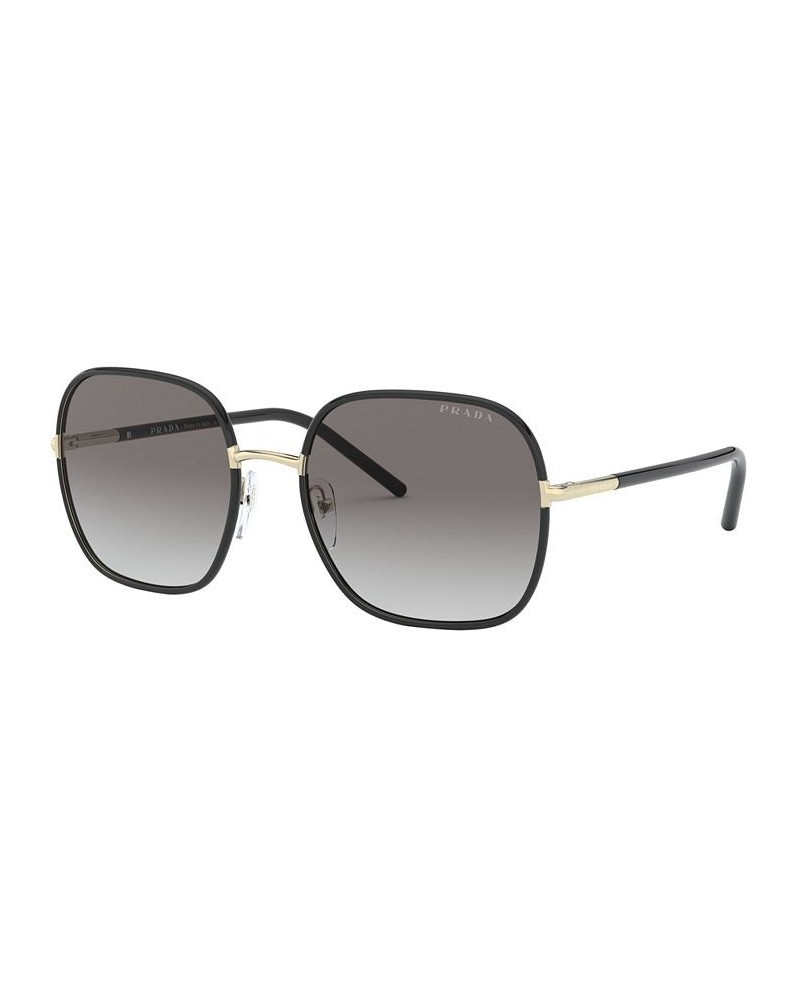 Sunglasses 0PR 67XS PALE GOLD/BLACK/GREY GRADIENT $77.33 Unisex