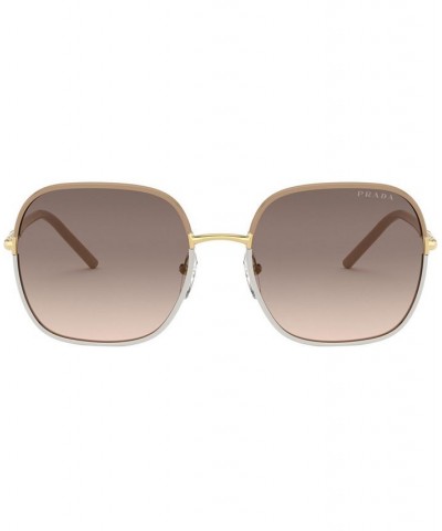 Sunglasses 0PR 67XS PALE GOLD/BLACK/GREY GRADIENT $77.33 Unisex