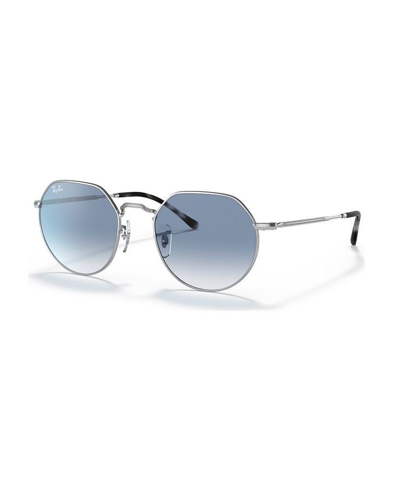 Unisex Jack Sunglasses RB3565 53 SILVER/CLEAR GRADIENT BLUE $28.48 Unisex