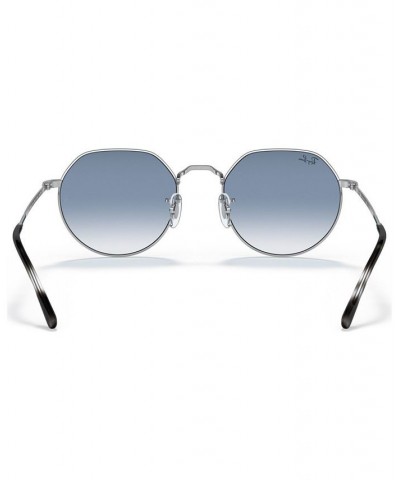 Unisex Jack Sunglasses RB3565 53 SILVER/CLEAR GRADIENT BLUE $28.48 Unisex