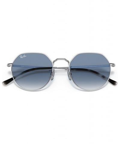 Unisex Jack Sunglasses RB3565 53 SILVER/CLEAR GRADIENT BLUE $28.48 Unisex