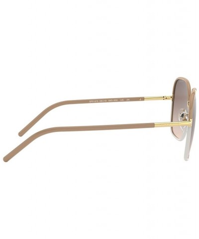 Sunglasses 0PR 67XS PALE GOLD/BLACK/GREY GRADIENT $77.33 Unisex