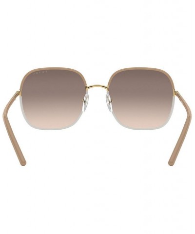 Sunglasses 0PR 67XS PALE GOLD/BLACK/GREY GRADIENT $77.33 Unisex