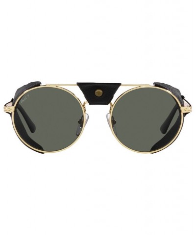 Unisex Polarized Sunglasses PO2496SZ 52 Gold-Tone 2 $76.64 Unisex