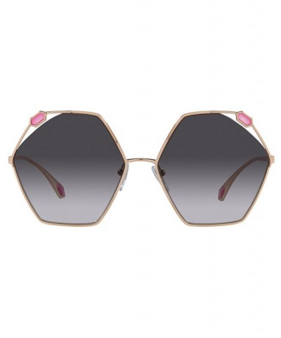 Women's Sunglasses BV6160 58 PINK GOLD/GREY GRADIENT $120.20 Womens