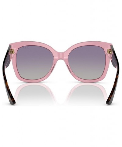 Women's Polarized Sunglasses VO5338S54-YP Transparent Pink $20.40 Womens