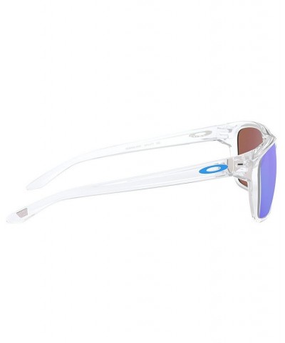 Sunglasses OO9448 57 SYLAS POLISHED CLEAR/PRIZM SAPPHIRE $28.80 Unisex