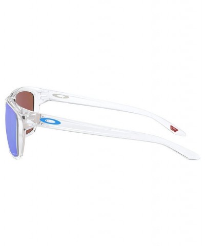 Sunglasses OO9448 57 SYLAS POLISHED CLEAR/PRIZM SAPPHIRE $28.80 Unisex