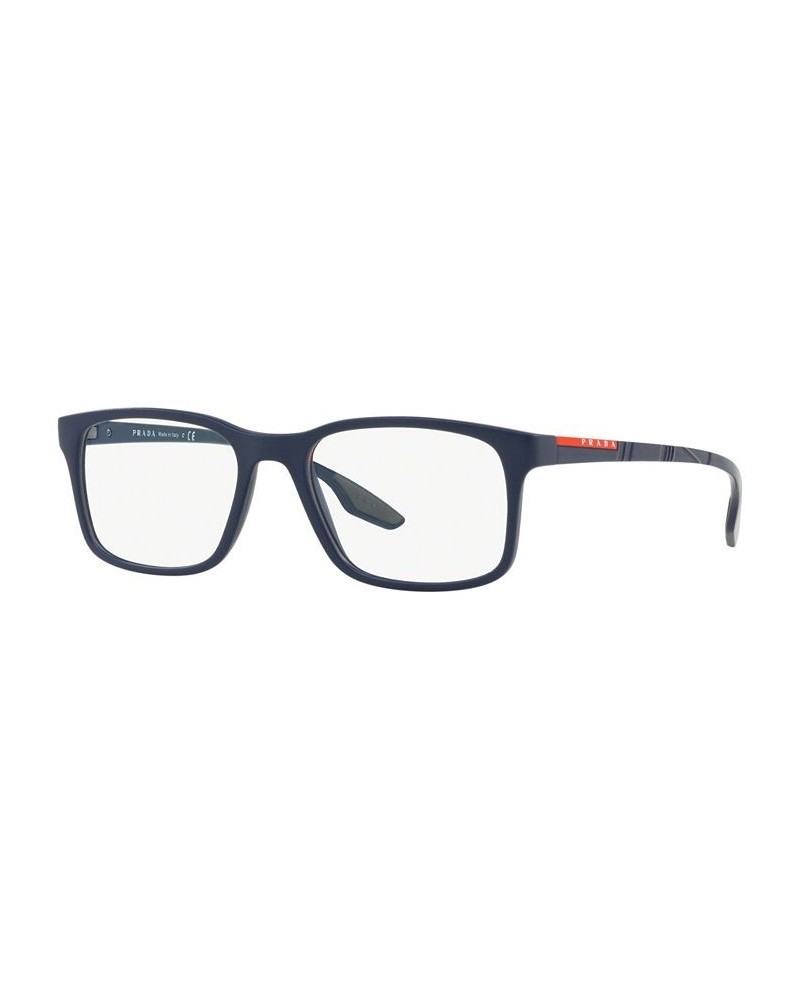 PS 01LV Men's Pillow Eyeglasses Matte Blue $29.26 Mens