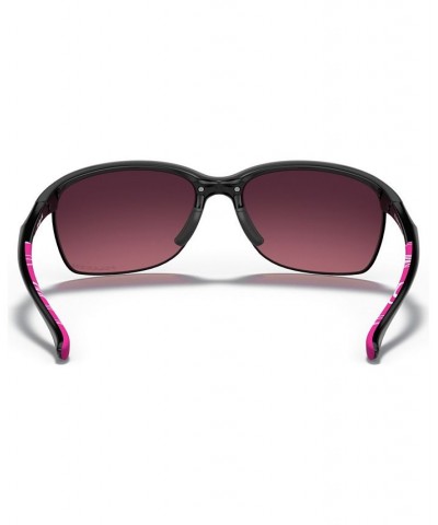 Unstoppable Polarized Sunglasses Oakley OO9191 BLACK SHINY/PINK GRADIENT POLAR $46.86 Unisex