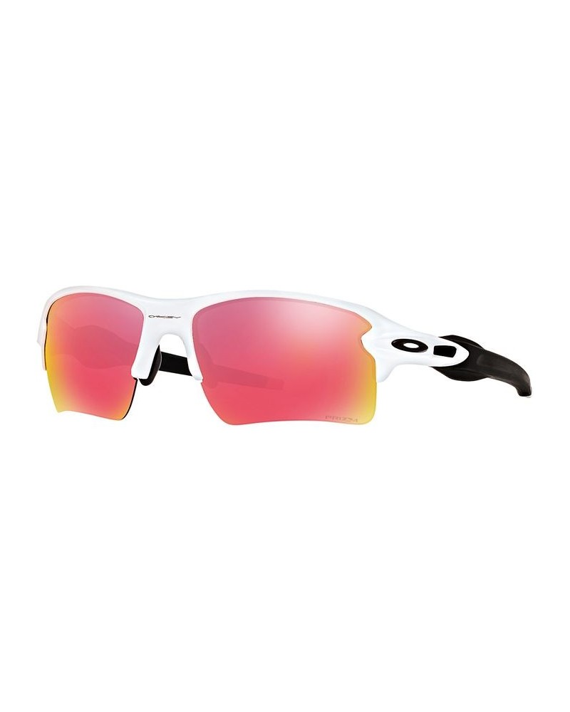 FLAK 2.0 XL PRIZM FIELD Sunglasses OO9188 WHITE SHINY/BURGUNDY $32.13 Unisex