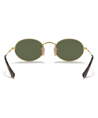 Sunglasses RB3547N OVAL FLAT LENSES GOLD/GREEN $26.08 Unisex