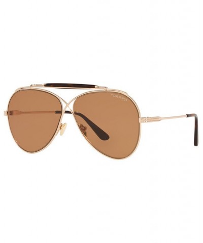 Unisex Sunglasses TR001321 60 Gold-Tone Pink Shiny $145.80 Unisex