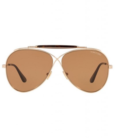 Unisex Sunglasses TR001321 60 Gold-Tone Pink Shiny $145.80 Unisex