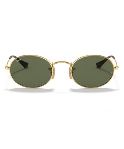 Sunglasses RB3547N OVAL FLAT LENSES GOLD/GREEN $26.08 Unisex