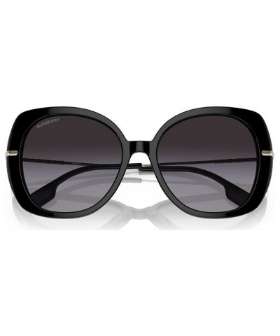 Women's Eugenie Sunglasses BE437455-Y Black $39.34 Womens