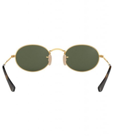 Sunglasses RB3547N OVAL FLAT LENSES GOLD/GREEN $26.08 Unisex