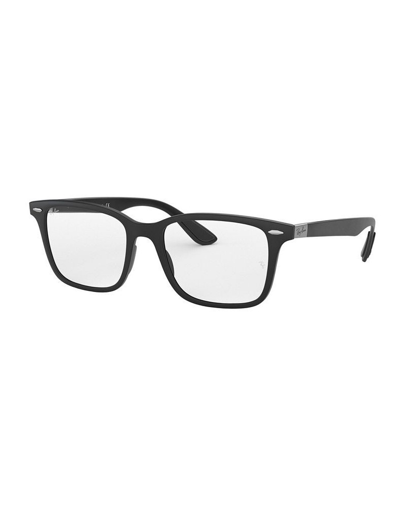 RX7144 Unisex Square Eyeglasses Black $45.36 Unisex