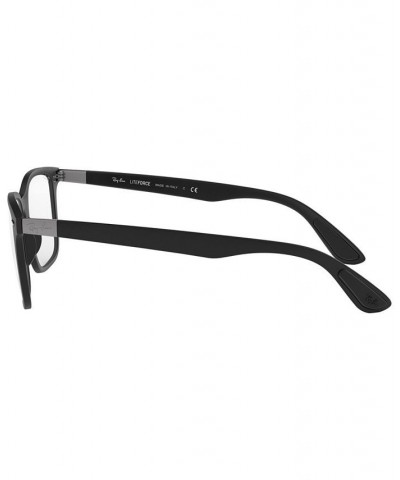 RX7144 Unisex Square Eyeglasses Black $45.36 Unisex