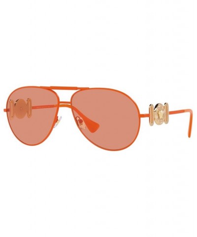 Unisex Sunglasses VE2249 65 Matte Orange $69.00 Unisex