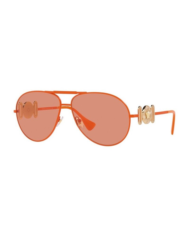 Unisex Sunglasses VE2249 65 Matte Orange $69.00 Unisex