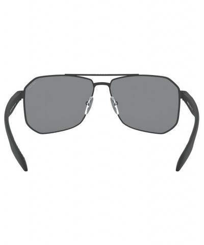 Men's Sunglasses PS 51VS 62 BLACK RUBBER/DARK GREY MIRROR BLUE/RED $20.46 Mens