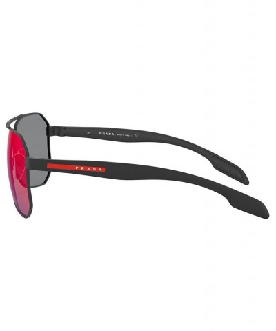 Men's Sunglasses PS 51VS 62 BLACK RUBBER/DARK GREY MIRROR BLUE/RED $20.46 Mens