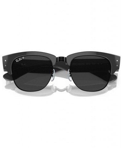 Unisex Polarized Sunglasses Mega Clubmaster Gray on Black $67.20 Unisex