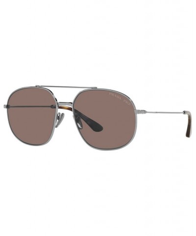 Men's Polarized Sunglasses PR 51YS 58 Gunmetal $36.30 Mens