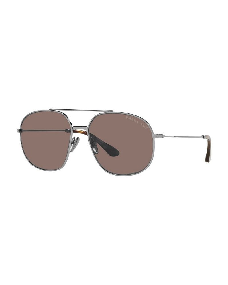 Men's Polarized Sunglasses PR 51YS 58 Gunmetal $36.30 Mens