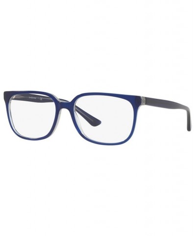 EC2009 Men's Rectangle Eyeglasses Shiny Black $27.55 Mens