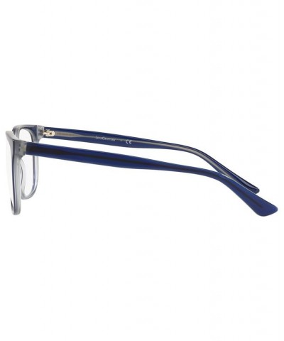 EC2009 Men's Rectangle Eyeglasses Shiny Black $27.55 Mens