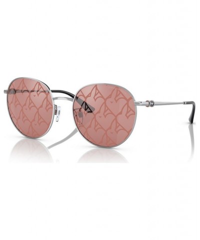 Women's Sunglasses EA2121D55-Z 55 Silver-Tone $41.28 Womens