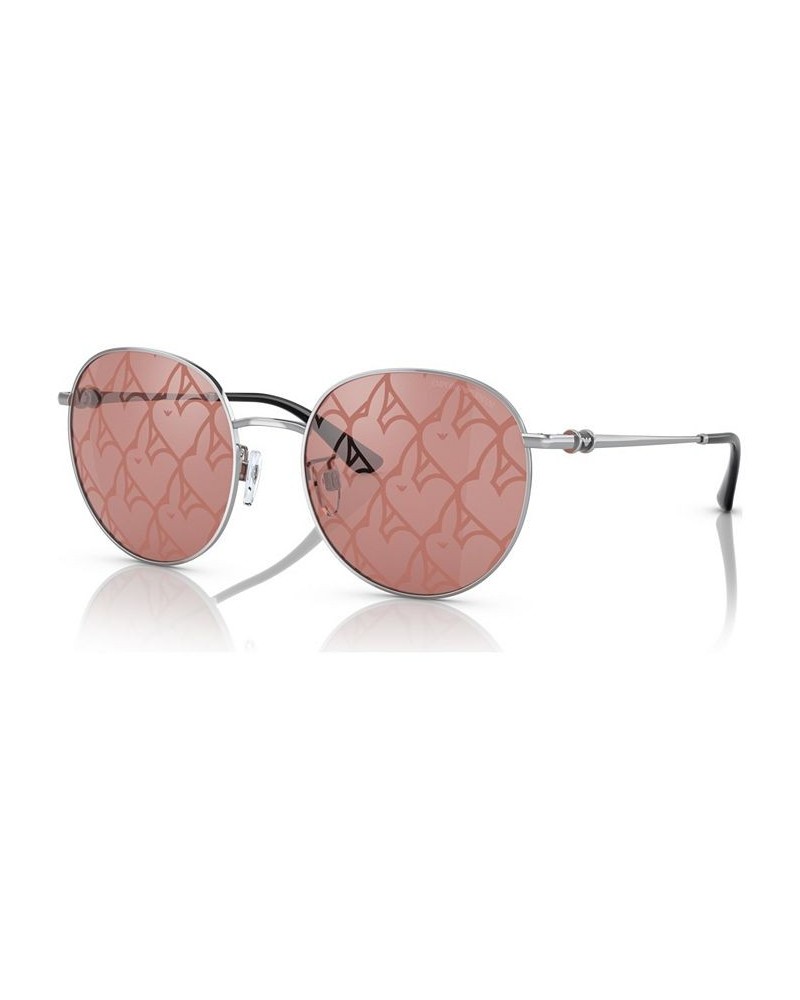 Women's Sunglasses EA2121D55-Z 55 Silver-Tone $41.28 Womens