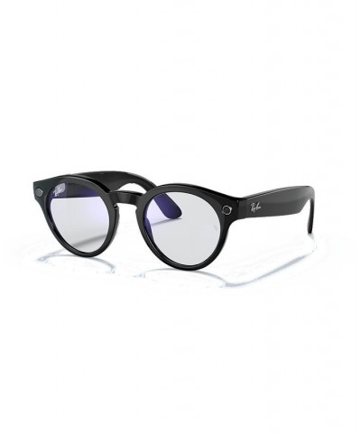 Stories Round Smart Glasses Shiny Black $44.85 Unisex